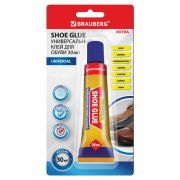 Клей универсальный обувной водостойкий BRAUBERG EXTRA, 30 мл, прочный, блистер, 608105