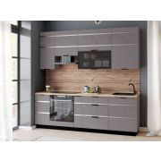 Кухонный гарнитур с витриной Грейс 11