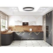 Кухонный гарнитур П-образный с витриной Монако 106 203