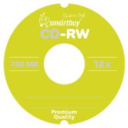 Диски CD-RW SMARTBUY, 700 Мб, 4-12x, Cake Box (упаковка на шпиле), КОМПЛЕКТ 50 шт., SBCD-RW50