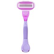 Бритвенный станок многоразовый женский, 5 лезвий, 12 кассет, плавающая головка, X-ONE (ИКС-УАН), 700021