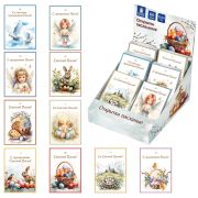 Открытка пасхальная (1 шт.), 7х10 см «Светлая Пасха», картон, ассорти, ЗОЛОТАЯ СКАЗКА, 592642