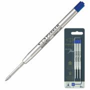 Стержень шариковый PARKER «Quinkflow», КОМПЛЕКТ 3 шт., металлический, 98 мм, узел 1 мм, блистер, синий, 2119152