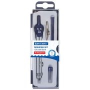 Готовальня BRAUBERG «Student Oxford», 4 предмета: циркуль 140 мм, рейсфедернная вставка + держатель, грифель, 210335