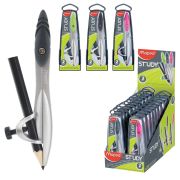 Циркуль MAPED (Франция) «Study», 120 мм, металлический, карандаш в комплекте, ассорти, пенал, 119410