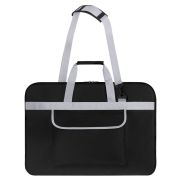 Сумка для художника СУПЕР РАЗМЕР А2+ (62 см х 45 см), чёрная, накладной карман, BRAUBERG ART CLASSIC, 272986