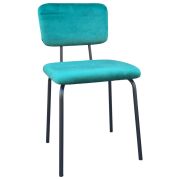 Стулья BRABIX «Dream CF-090», КОМПЛЕКТ 4 шт., черный каркас, ткань зеленая, 533253