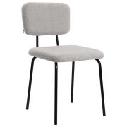 Стулья BRABIX «Ideal CF-080», КОМПЛЕКТ 4 шт., черный каркас, букле серый, 533256