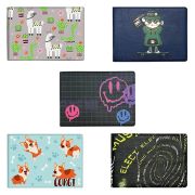 Обложка для удостоверения, пропуска, студенческого билета АССОРТИ, 77х214 мм, принт, кожзаменитель, ДПС, 6000