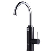 Водонагреватель проточный электрический ROYAL THERMO QuickTap, 3,3 кВт, 1,48 л/м, кран, черный, НС-1588899