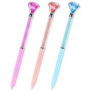 Ручка поворотная с топпером шариковая FUNSTER «SHINE BRIGHT», СИНЯЯ, ассорти, пишущий узел 0,7 мм, линия письма 0,35 мм, 144377