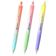 Ручка шариковая автоматическая BRAUBERG «OIL-BASE GRADE», СИНЯЯ, корпус ассорти, пишущий узел 0,5 мм, линия письма 0,3 мм, 144501