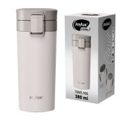 Термокружка 380 мл JOYLUX (ДЖОЙЛЮКС) CLASSIC, нержавеющая сталь SUS304, белый матовый, 700271