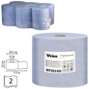 Бумага протирочная/полотенца VEIRO (W1/W2/W3), комплект 6 шт., 175 м, с центральной вытяжкой, 2-слойная, Comfort, WP203