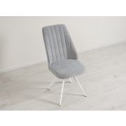 Стул Велюр Монреаль (03) Даллас светло-серый-Белый