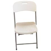 Стул складной NOSTRESS Country FC-003, НАГРУЗКА до 150кг, КОМПЛЕКТ 2шт., пластик HDPE белый,680059