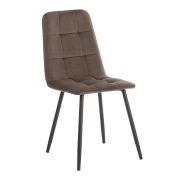 Стул обеденный Asti (ТЕНДЕР), велюр, серый/чёрный, 29