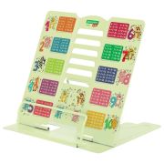 Подставка для книг и учебников большая BRAUBERG KIDS «Animals» с таблицей умножения, регулируемый угол наклона, металлическая, 238960
