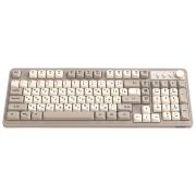 Клавиатура проводная USB, 102+98 клавиш, LED-подсветка, SONNEN K620, слоновая кость/серая, 513950