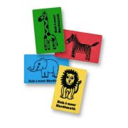 Ластик KOH-I-NOOR «Animals», 35,5х23х8 мм, ассорти, мягкий, прямоугольный, натуральный каучук, 6200006001KK