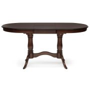 Стол раскладной Eva (EV-T4EX) дерево гевея/мдф, 120+39х80х75см, Tobacco