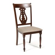 Стул - Зевс/ Zeus дерево гевея, 49х54х100см, Cappuchino , ткань 1505-9