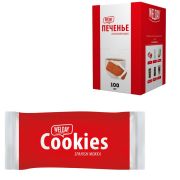 Печенье хрустящее в индивидуальной упаковке, WELDAY «Испанский Мокко», 100 штук в офис-боксе, 624097