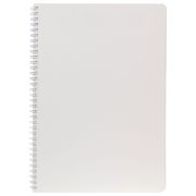 Тетрадь А4 96 л., HATBER, гребень, клетка, Soft-touch ламинация, SoloMatte «Арктический белый», 092878, 96Т4лВ1гр