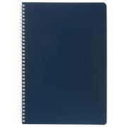 Тетрадь А4 96 л., HATBER, гребень, клетка, Soft-touch ламинация, SoloMatte «Сапфир», 092883, 96Т4лВ1гр