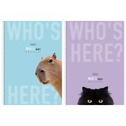 Тетрадь А4 96 л., HATBER, спираль, линия, матовая ламинация, «Кто здесь?» (микс в спайке), 093596, 96Т4лВ2сп