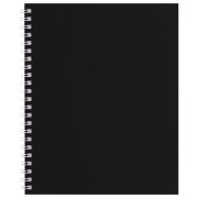 Тетрадь А5 96 л., HATBER, гребень, клетка, Soft-touch ламинация, SoloMatte «Черный бархат», 092869, 96Т5лВ1гр