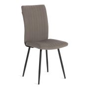 Стул обеденный Monte Carlo ткань велюр, серый/черный, (Porsche 9), 49х51х93 см