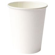 Стакан одноразовый бумажный 250/273 мл, D 80 мм, белый, КОМПЛЕКТ 1000 шт., холодное/горячее, WELDAY (ВЭЛДЭЙ), 702689