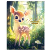 Дневник 1-4 класс 48 л., твердый, BRAUBERG, выборочный лак, с подсказом, «Оленёнок», 107595