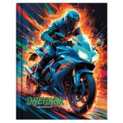 Дневник 1-11 класс 40 л., твердый, BRAUBERG, глянцевая ламинация, «Мотоцикл», 107605