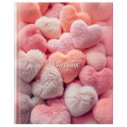 Дневник 5-11 класс 48 л., твердый, BRAUBERG, матовая ламинация, с подсказом, «Пушистые Сердечки», 107611