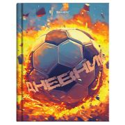 Дневник 5-11 класс 48 л., твердый, BRAUBERG, глянцевая ламинация, с подсказом, «Футбол», 107613