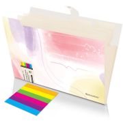 Папка-органайзер на кнопке 5 отделений, BRAUBERG «Extra», А4, пастельные узоры, 274100