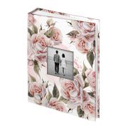 Фотоальбом BRAUBERG «Flowery love» на 200 фото 10х15 см, твердая обложка, окно под фото, 391424