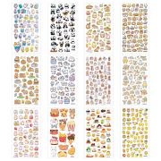 Наклейки объемные зефирные и гелевые 17,5х9,5 см, ассорти 12 видов, FUNSTER (ФАНСТЕР), 666677