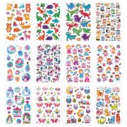 Наклейки объемные MAXI 21х14 см, ассорти 12 видов, FUNSTER (ФАНСТЕР), 666678