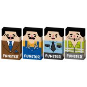 Ластик изменяющийся FUNSTER (ФАНСТЕР) «ЛЫСЫЙ МЭН», 50х30х12 мм, картонный держатель, ассорти, 274022