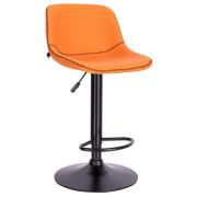 Барный стул Everprof Smile Black Экокожа Оранжевый