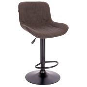 Барный стул Everprof Grace Black Ткань Темно-коричневый
