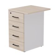 Тумба приставная Everprof EVO с топом 510х600x755 Белый/Дуб Соната