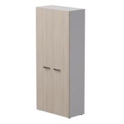 Шкаф с высокими дверьми Everprof EVO 800х383x1835 Белый/Дуб Соната