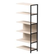 Полустеллаж металлический высокий Everprof EVO 805х385x1840 Кашемир/Черный