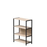 Стеллаж металлический средний Everprof EVO 830х385x1120 Дуб Соната/Черный