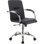 Кресло Everprof Samba Wood T Экокожа Черный