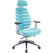 Кресло Everprof Ergo Grey (Эрго Грэй) Ткань Бирюзовый